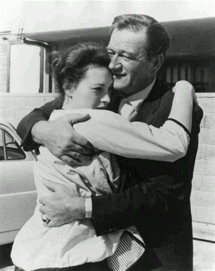 John Wayne with his oldest daughter, Toni. . via fb. Such a sweet