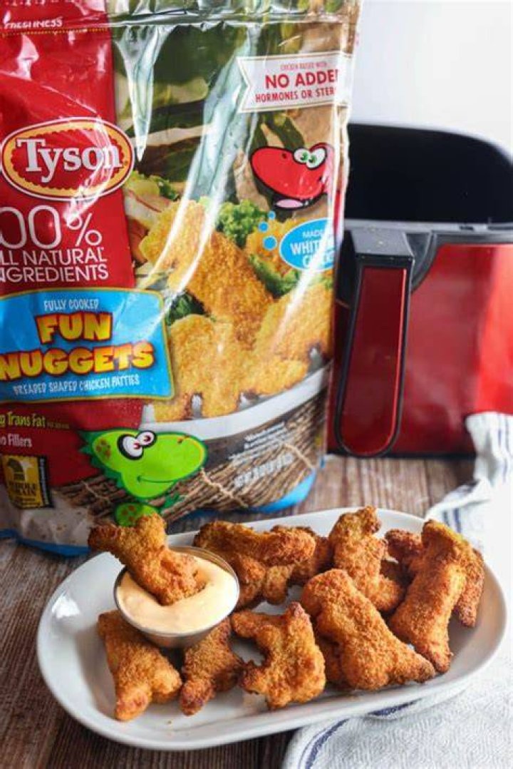 Tyson Fun Nuggets in Air Fryer (Dino Nuggets) Paint The Kitchen Red